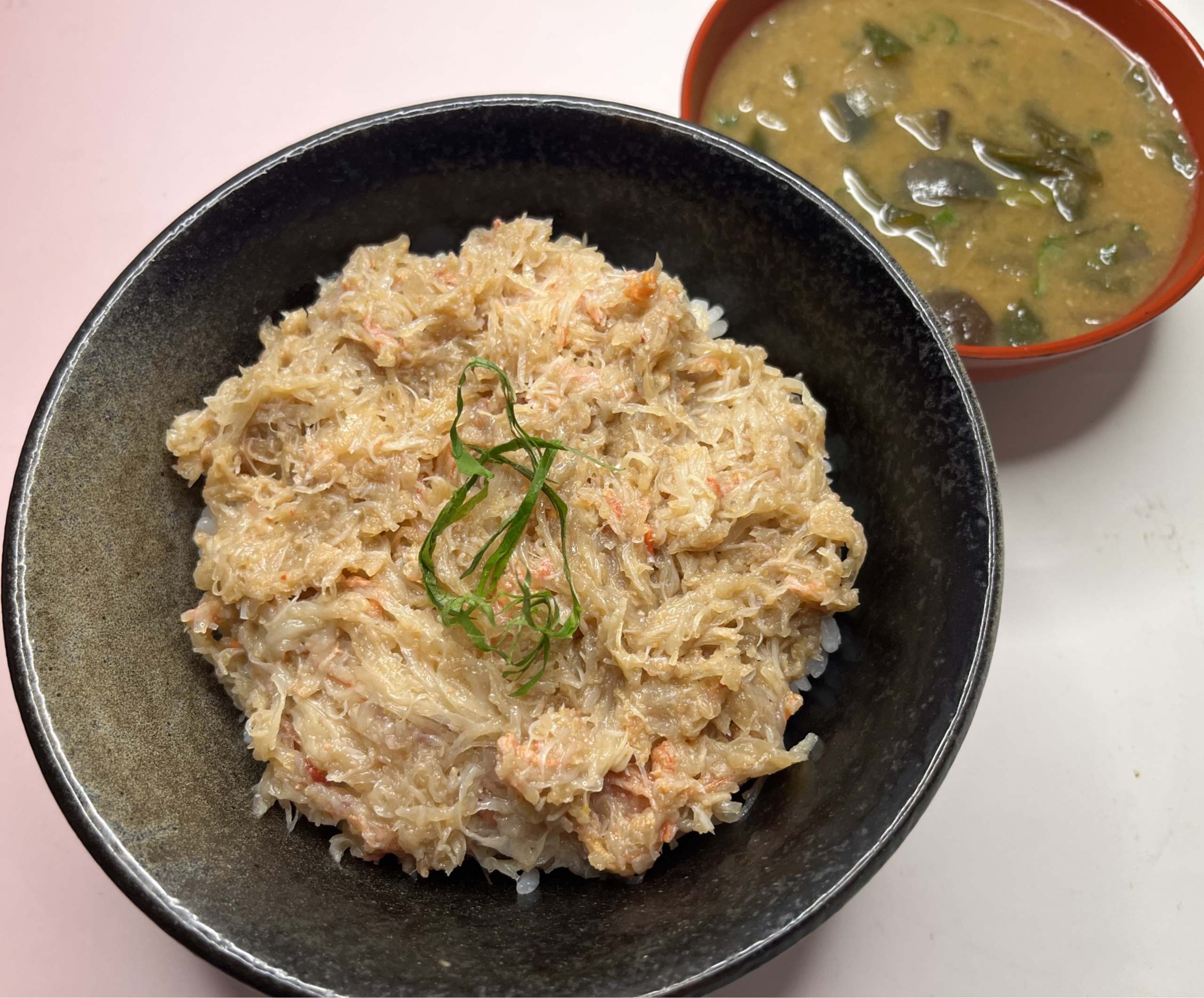 『蟹丼』と蟹汁』の詰め合わせセット2人用